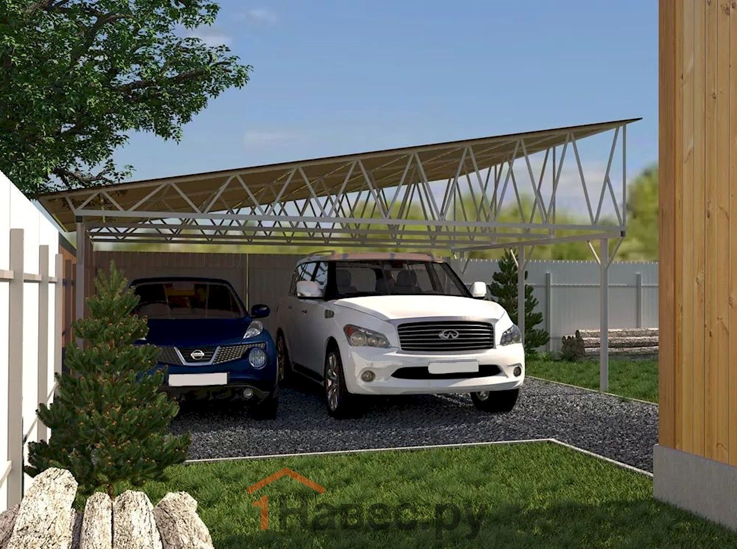 Навес из поликарбоната